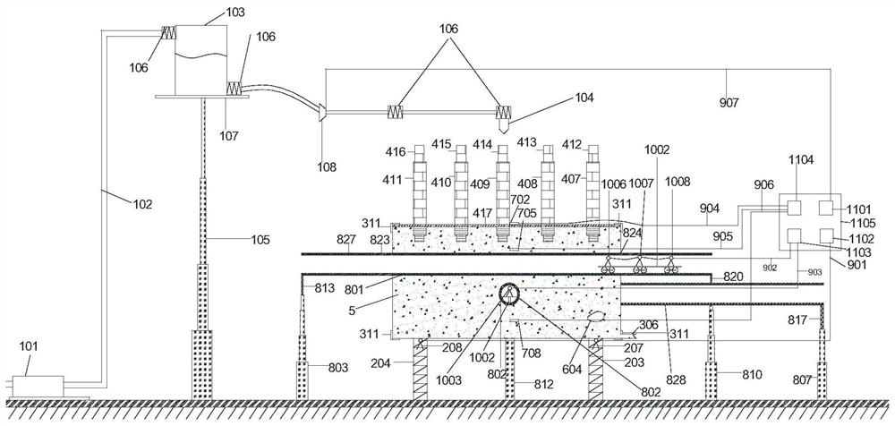 Model experimental device for long-term ground subsidence caused by operation of overlapping tunnels in high-density areas