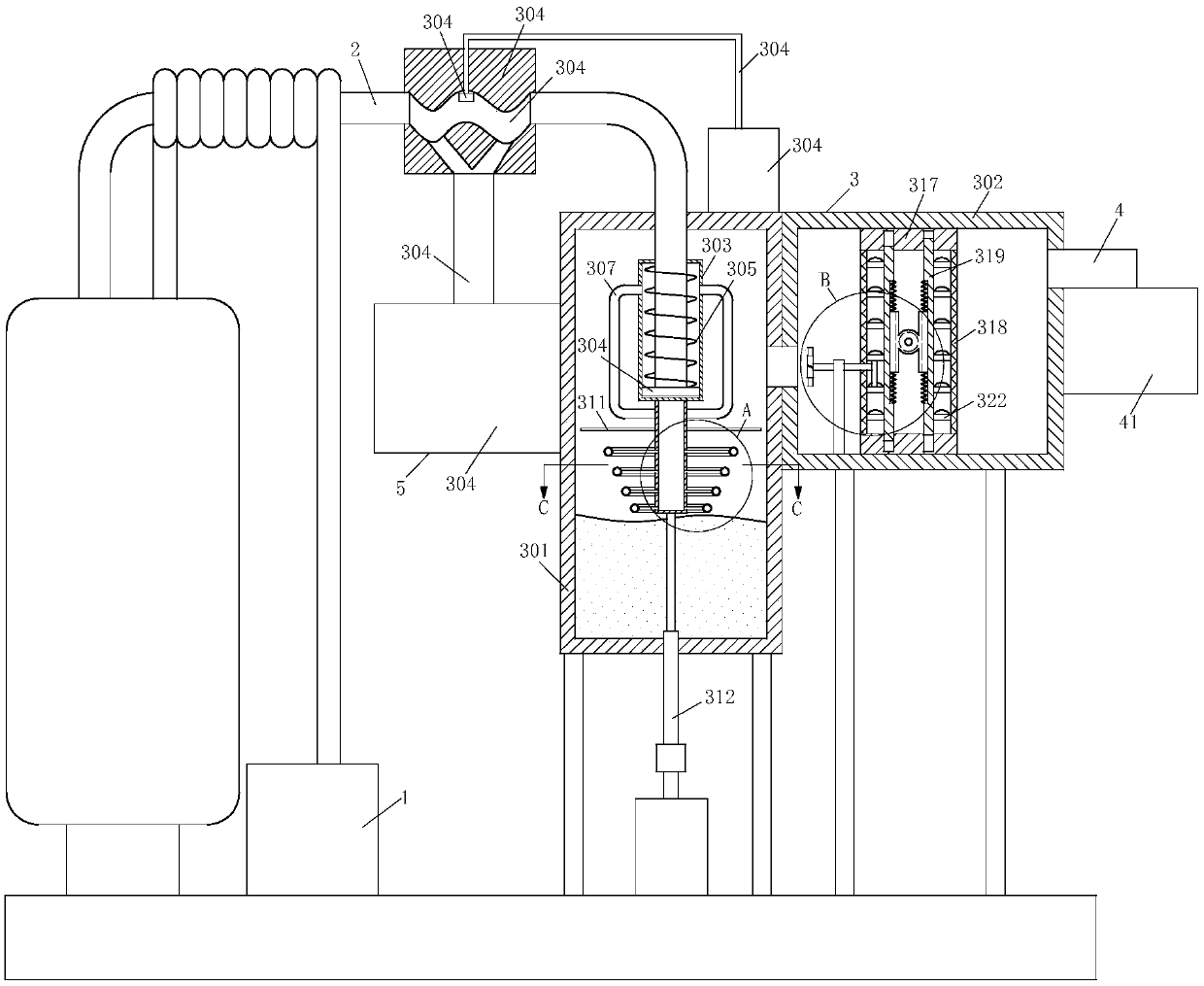 High-efficiency steelmaking process for steelmaking furnace