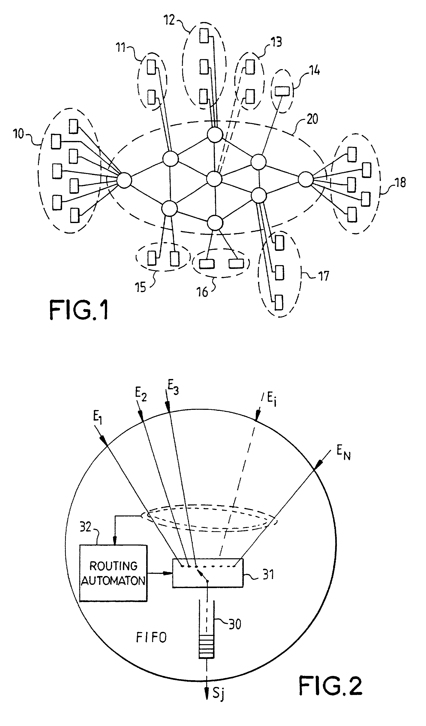 Method for the sizing of a deterministic type packet-switching transmission network