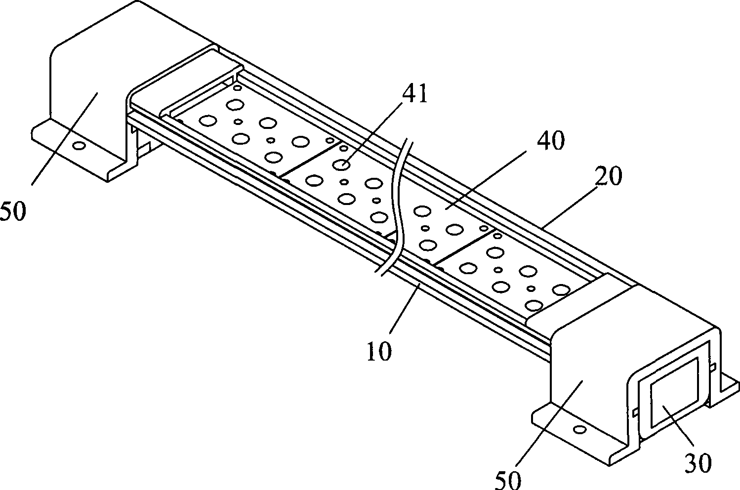 Flat LED daylight lamp