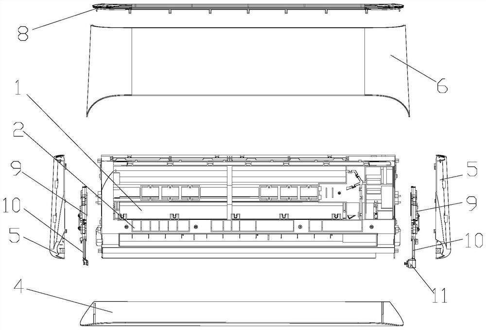 Wall-mounted machine