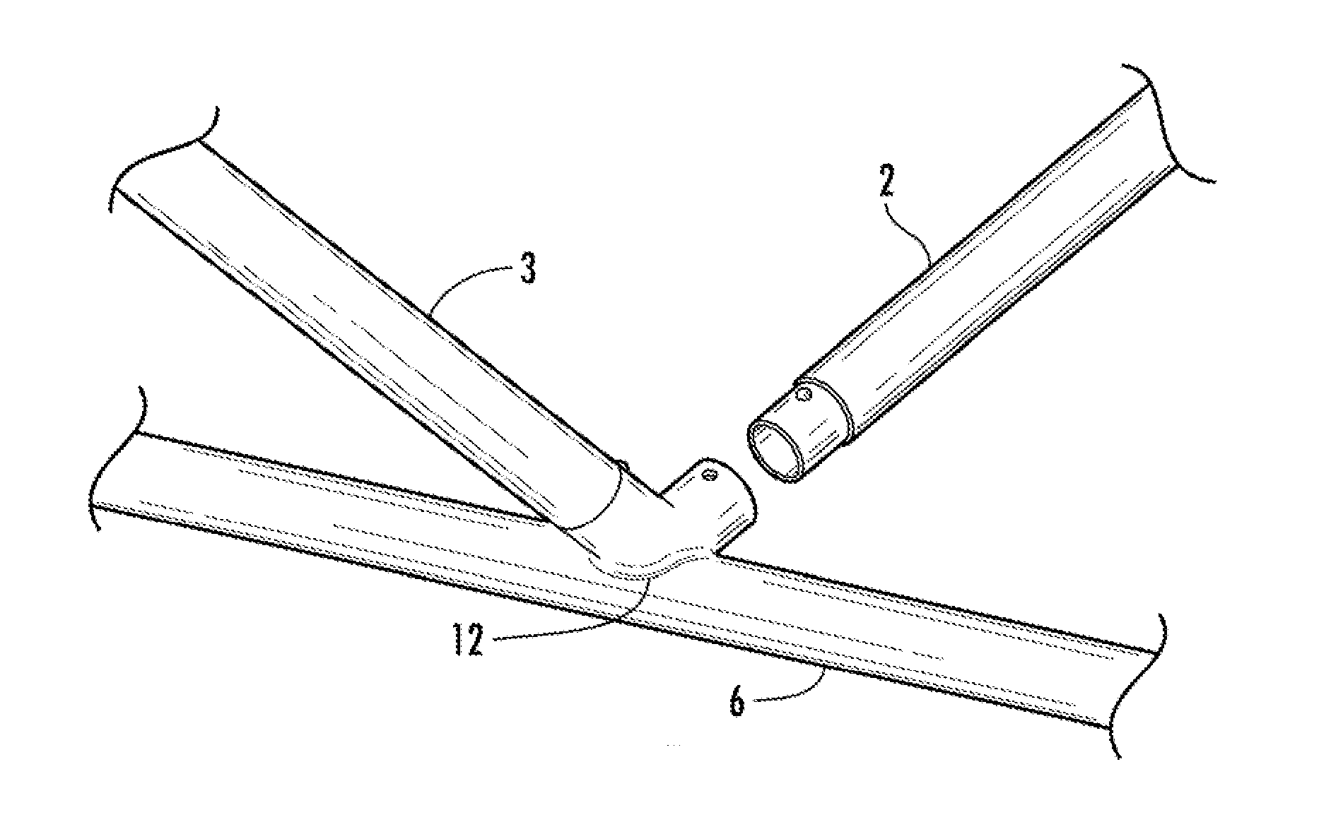 Hammock stand with welded structural supports