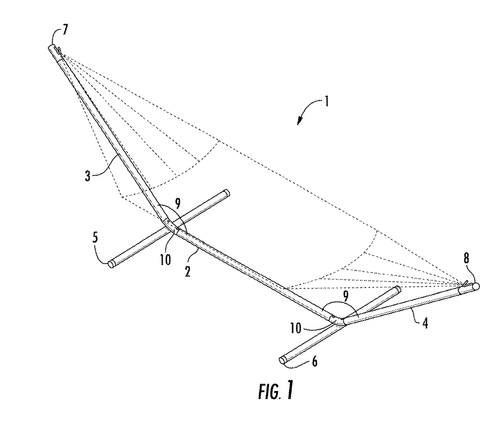 Hammock stand with welded structural supports