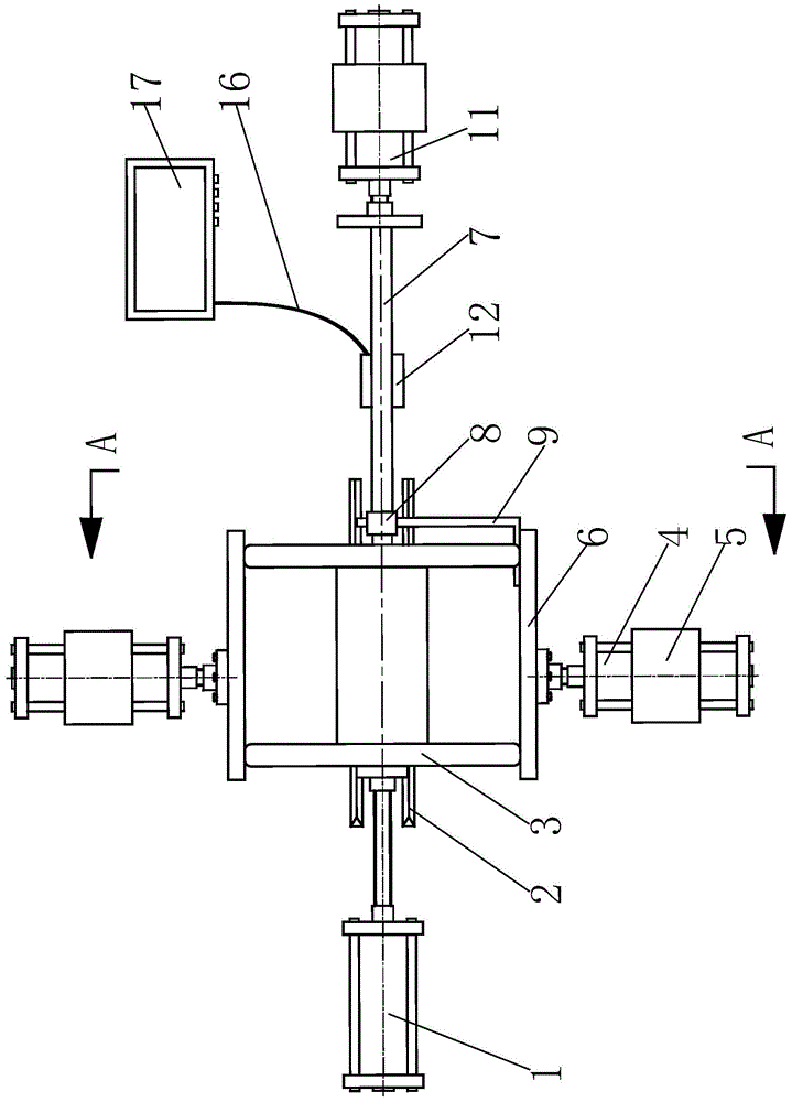 A cable reel fixing and clamping device