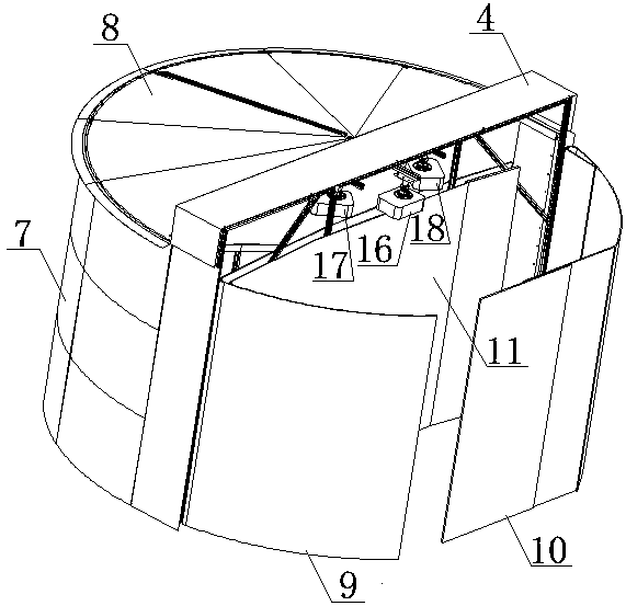 General visual platform device of flight simulator