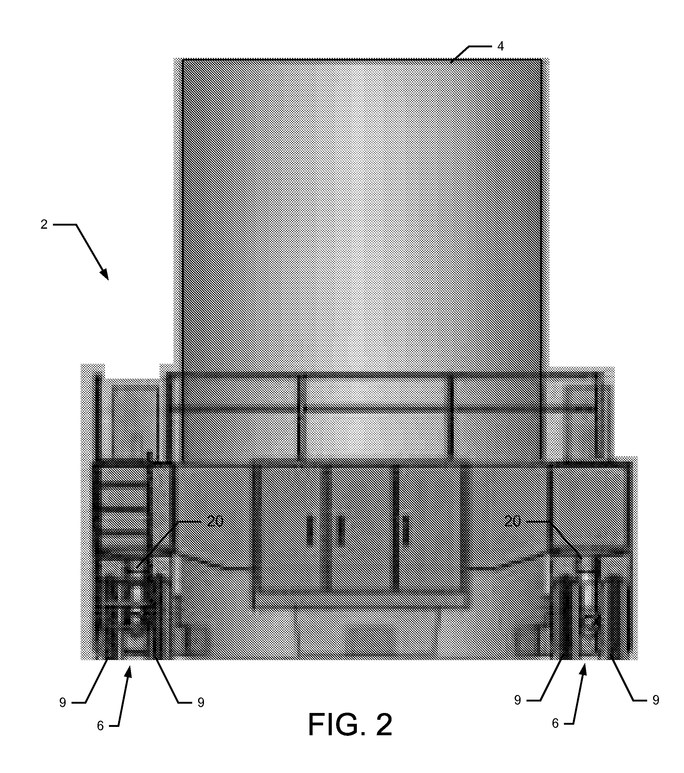 Vertical lifting axle for a cask transporter