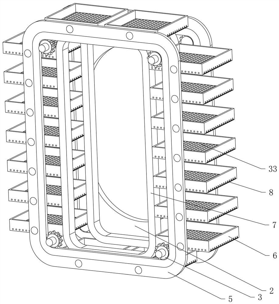 Folding intelligent silkworm feeding device