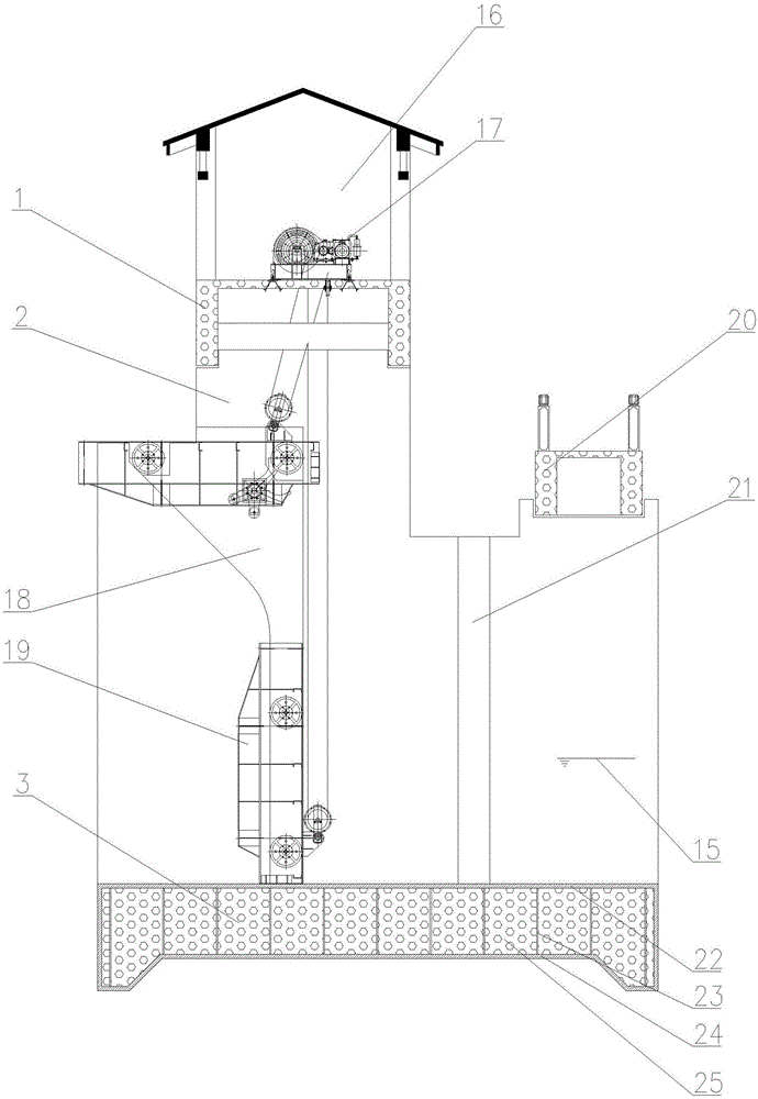 Assembled steel structure check sluice