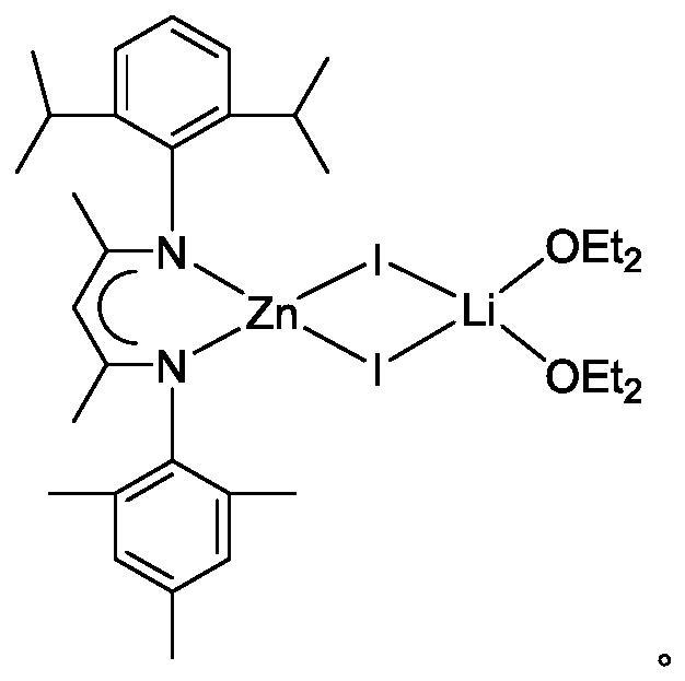 A kind of β-diimine zinc-lithium double metal compound and its preparation method and application in hydroboration of isocyanate