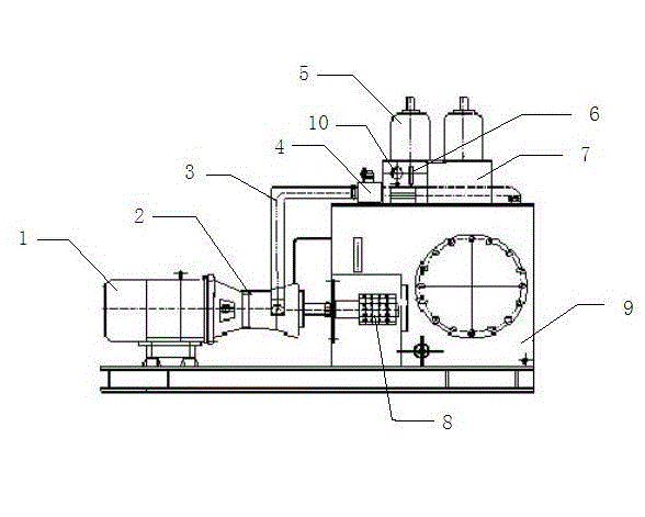 Energy consumption reduction hydraulic pump device