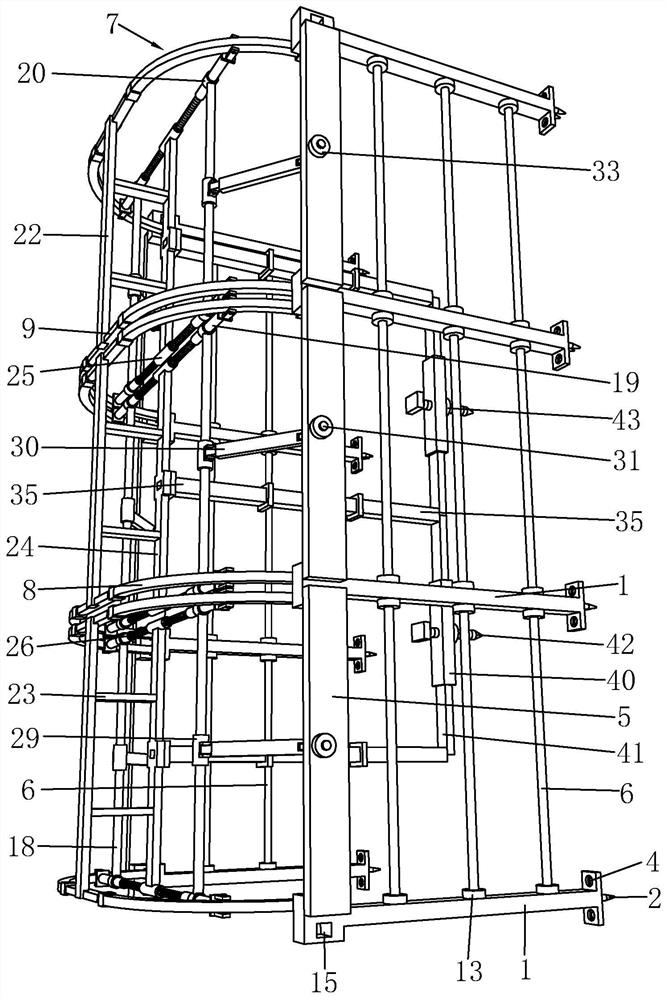 A kind of support structure of agricultural planting sunshade net and its construction method