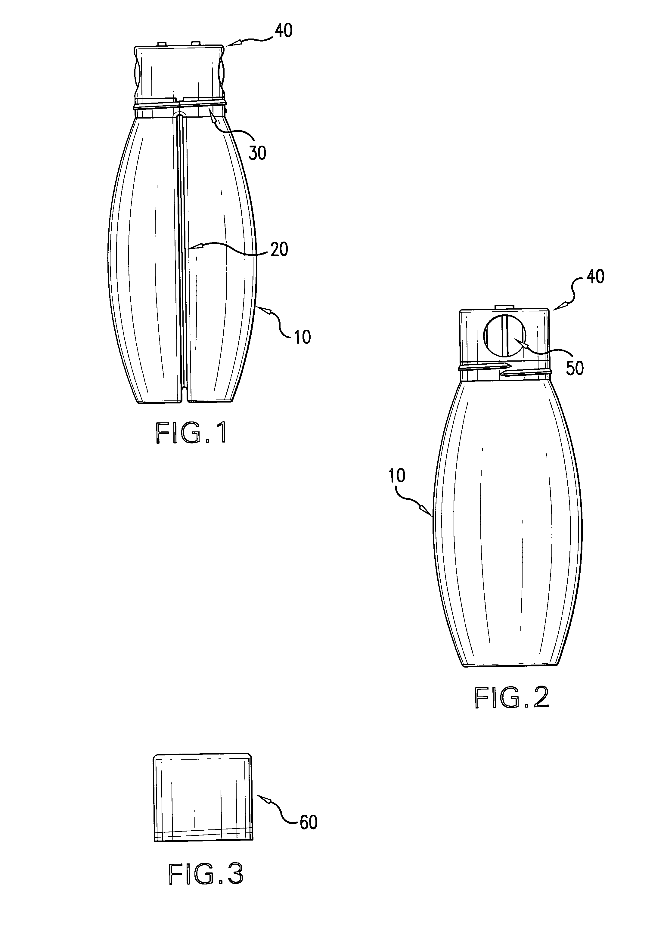 Double chamber variable condiment dispenser bottle