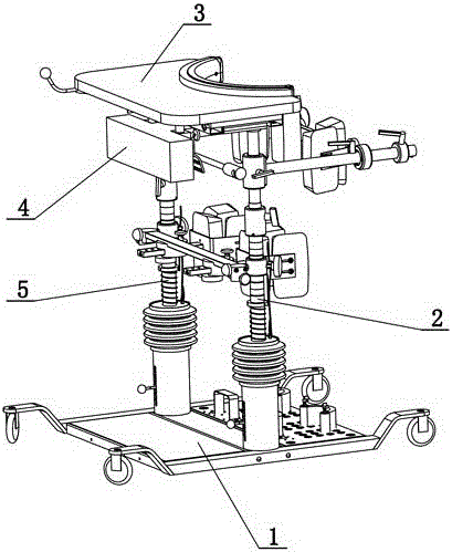 Standing balancing frame rehabilitation training device