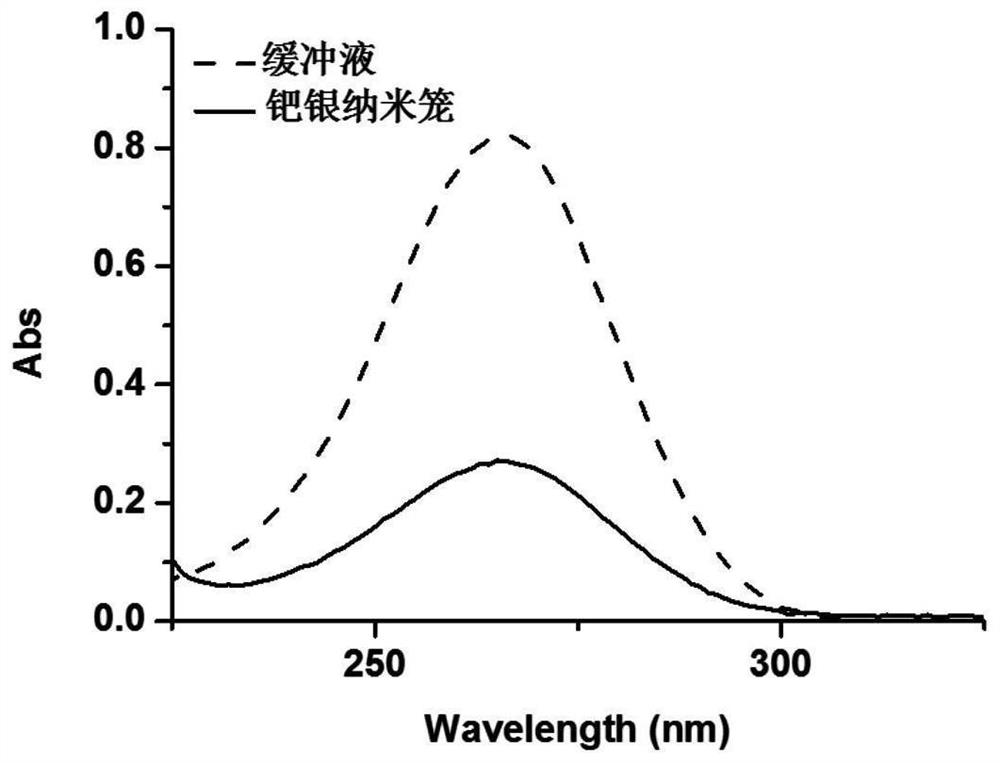 Palladium-silver nanoparticles and application and preparation method thereof