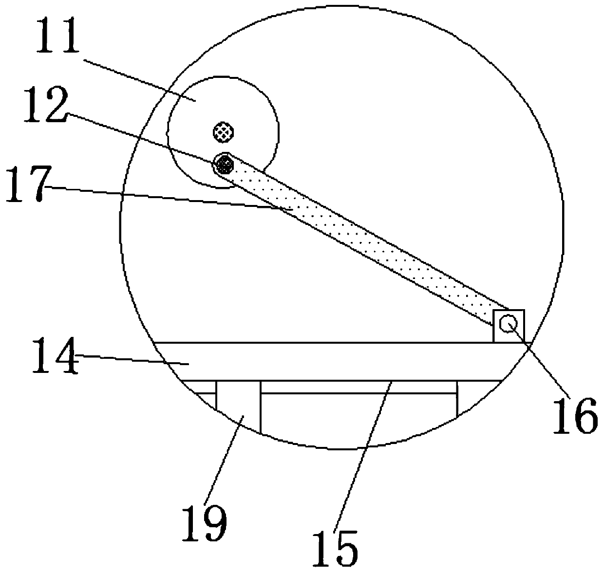 A flattening and dust removal device for a cloth rolling machine