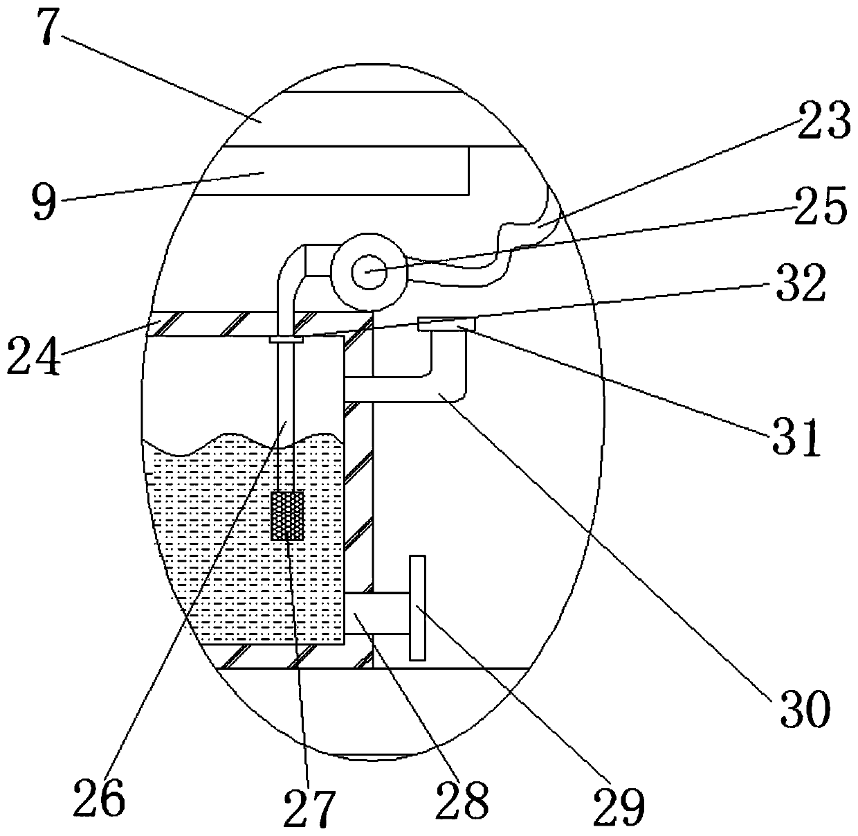 A flattening and dust removal device for a cloth rolling machine