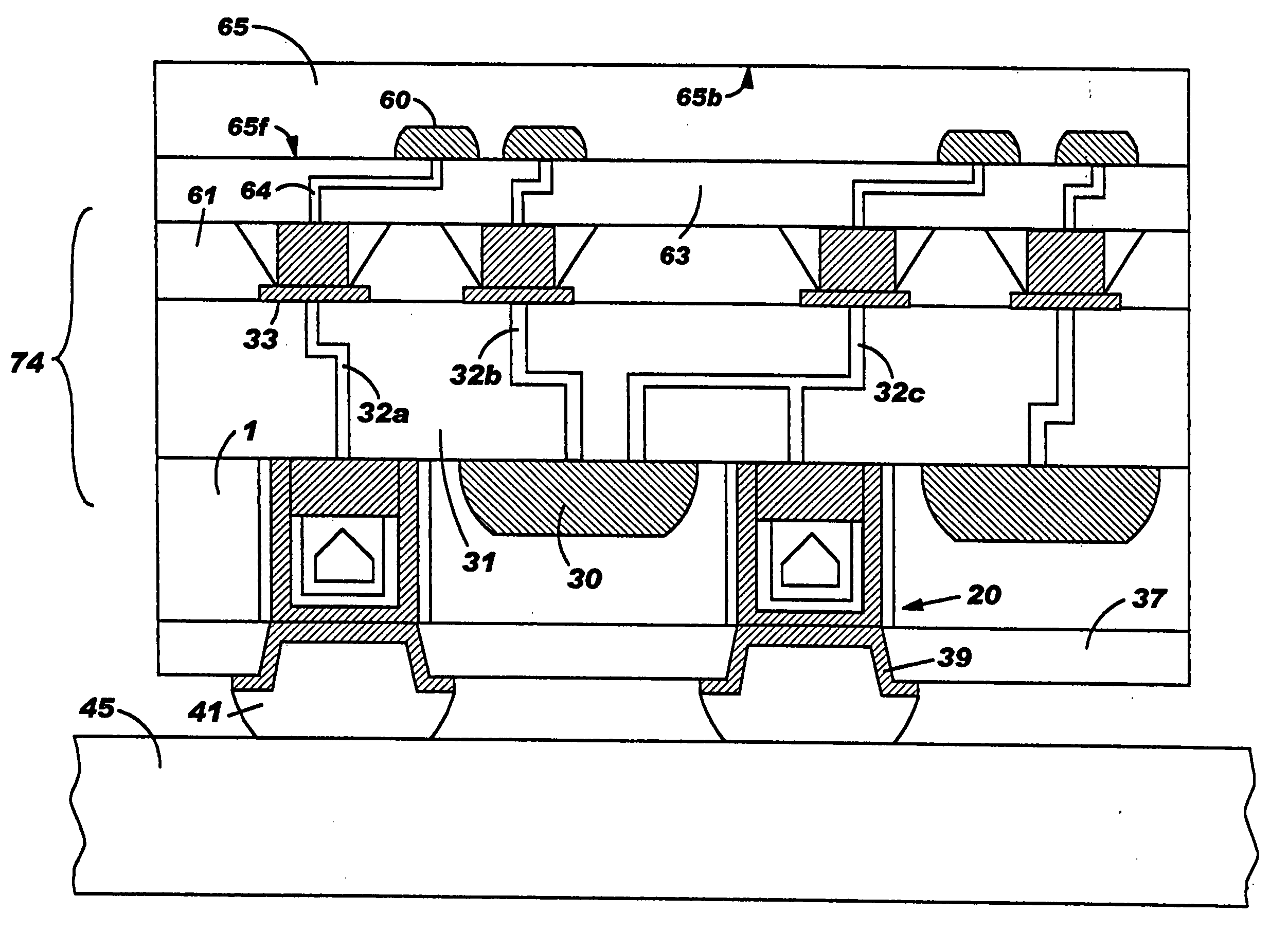 Chip and wafer integration process using vertical connections