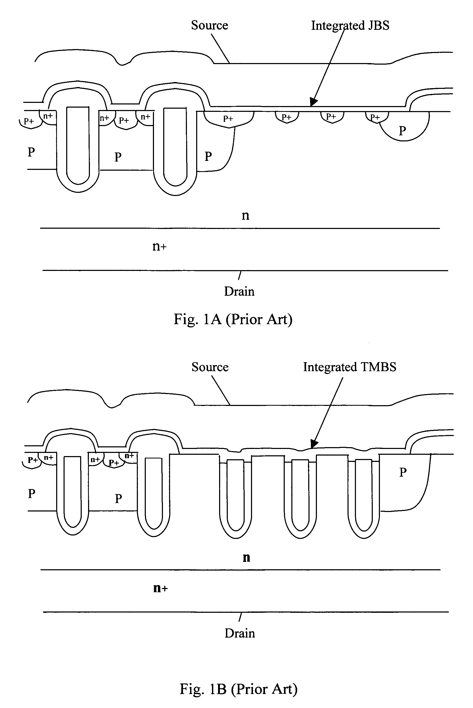 Enhancing Schottky breakdown voltage (BV) without affecting an integrated MOSFET-Schottky device layout