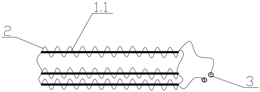 Pre-embedded and prefabricated magnetic attraction end guiding type building crack repairing device and method based on magnetic force