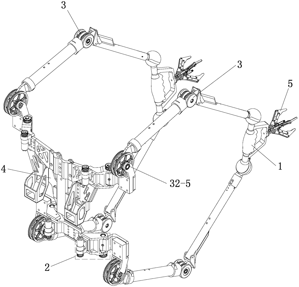 Wearable variable-configuration outer limb robot