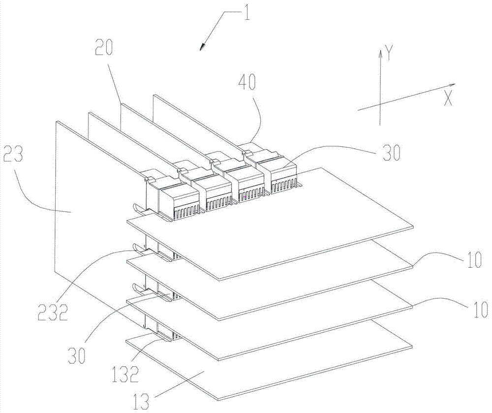 Electronic device, electronic system and its circuit board interconnection architecture