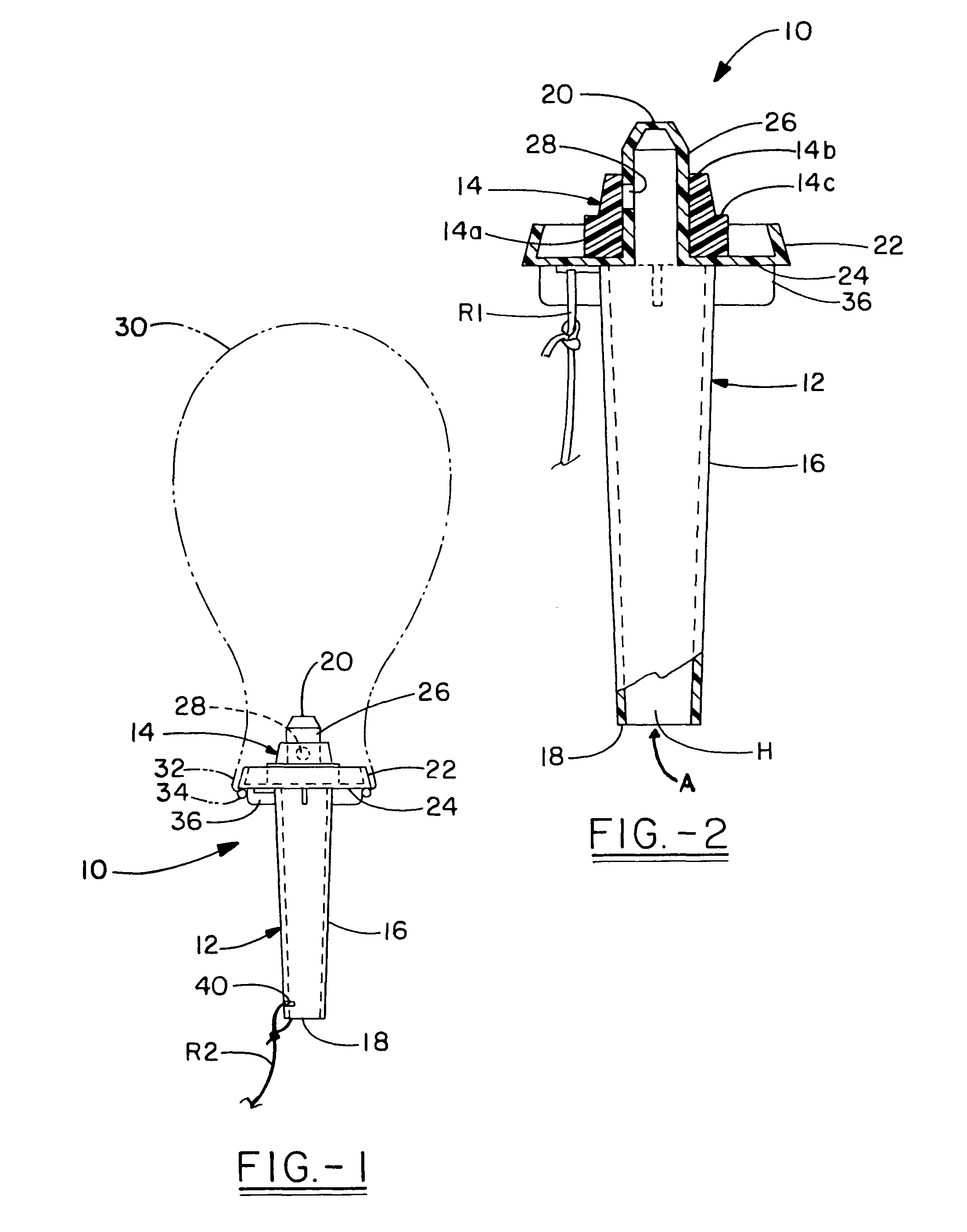 Valve and retainer assembly for latex balloons