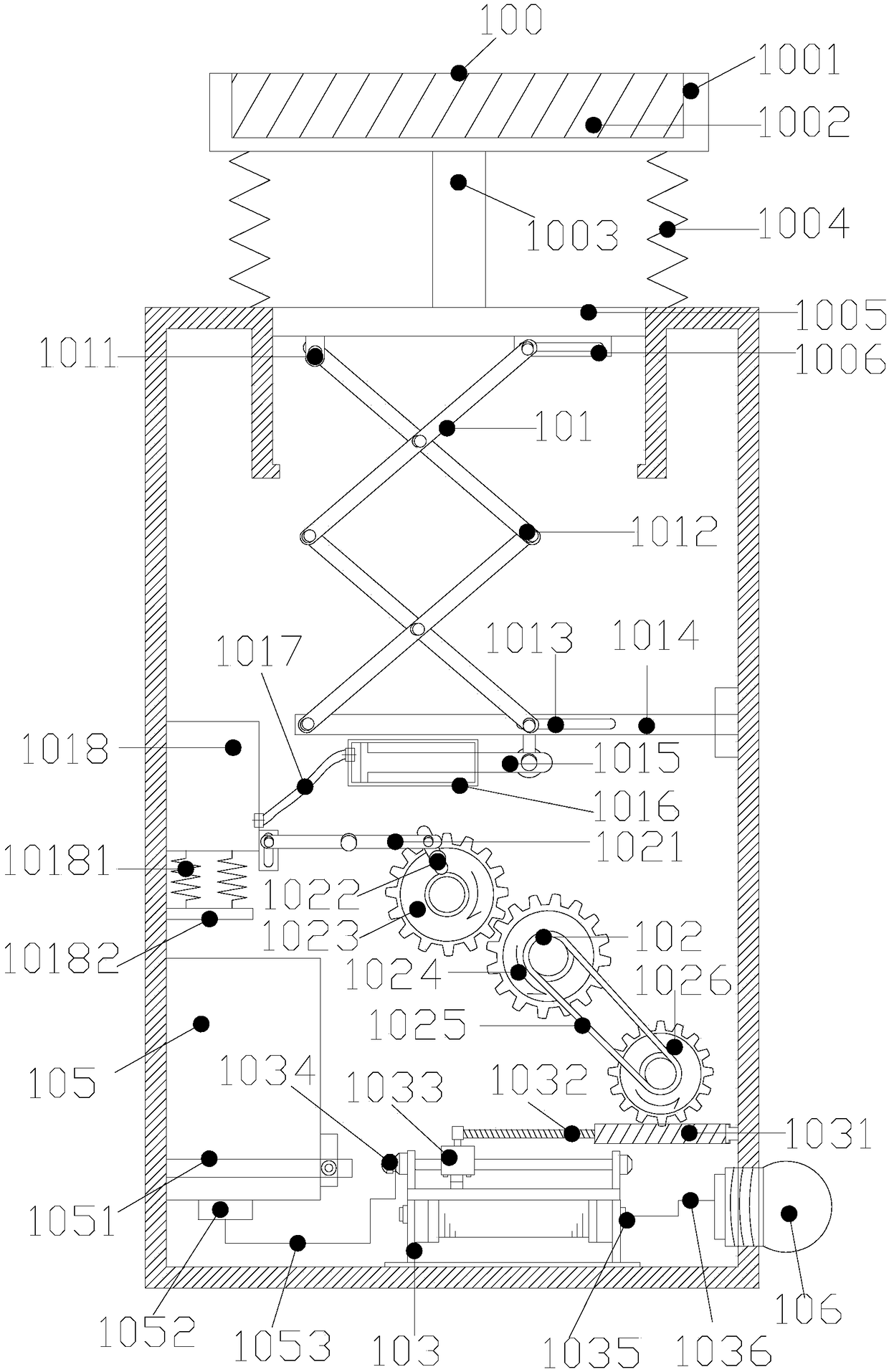 Power cable branch box capable of realizing cable butt jointing