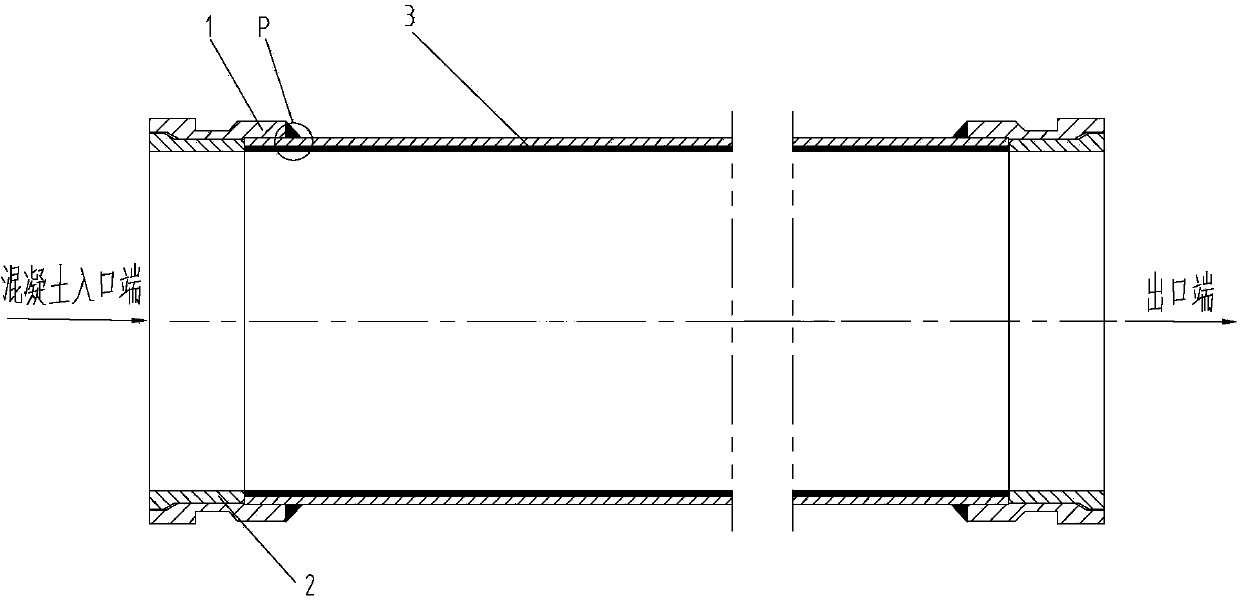 Concrete conveying pipe and manufacturing method thereof, and concrete pump truck