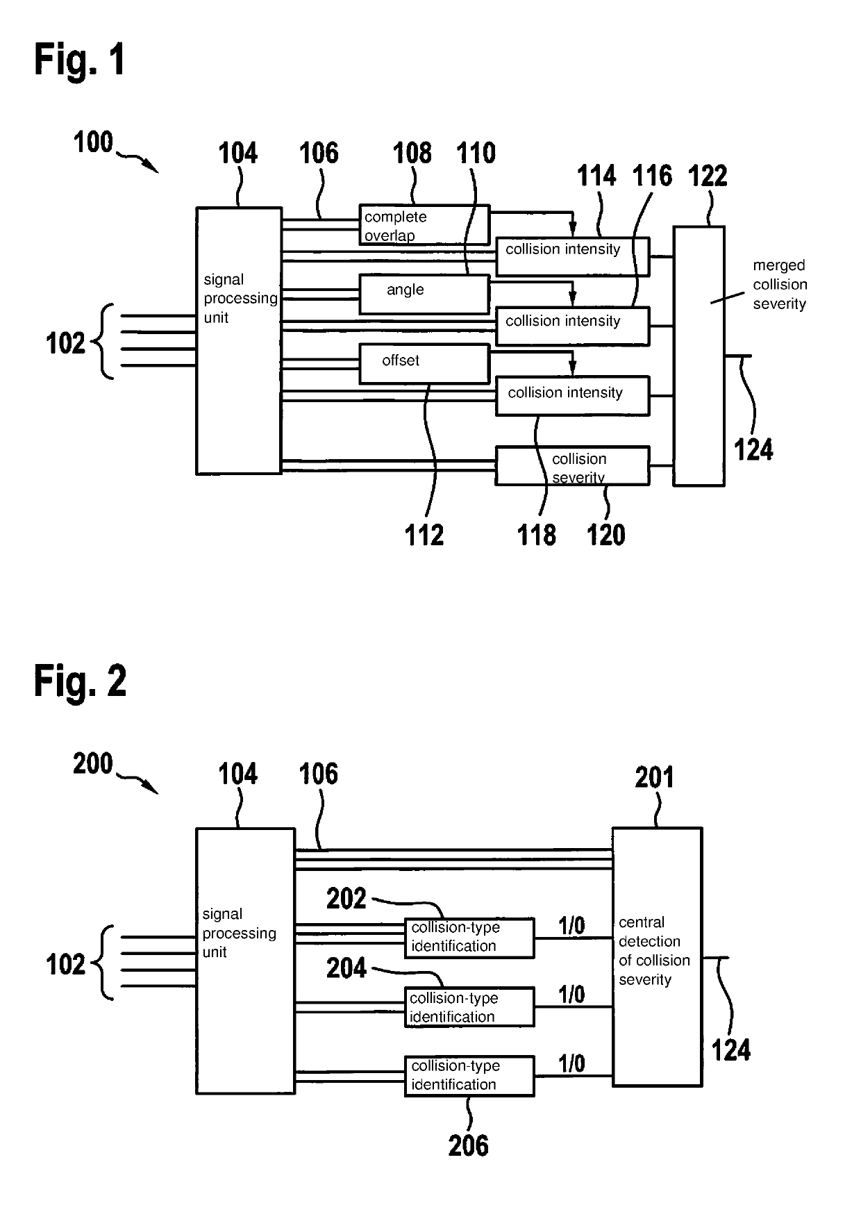 Method and device for detecting a collision of a vehicle