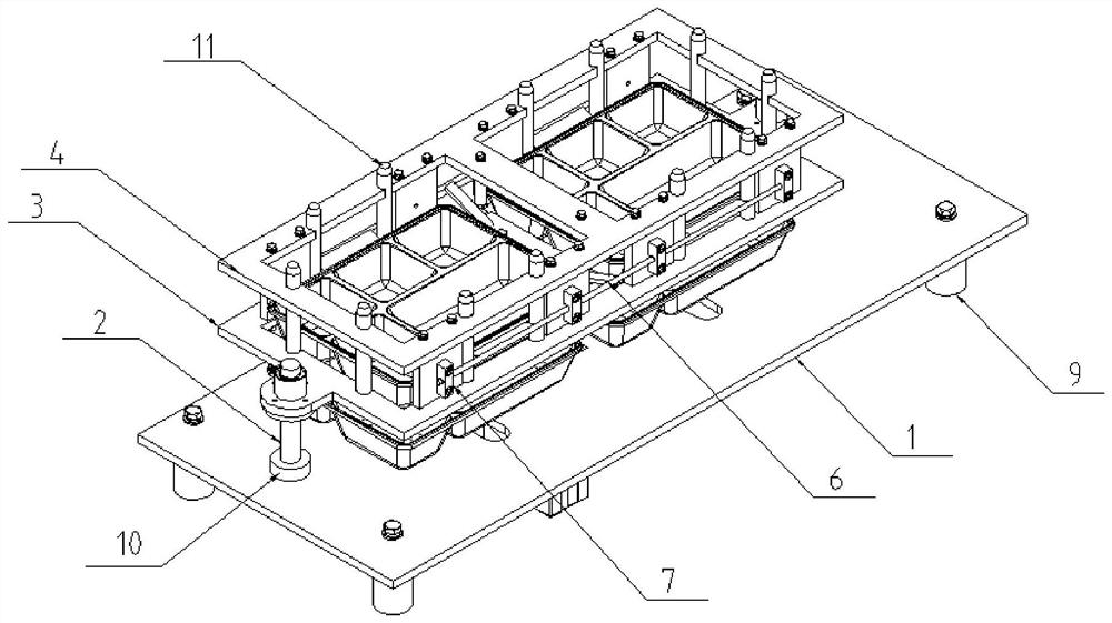 Automatic box falling device and operation method thereof