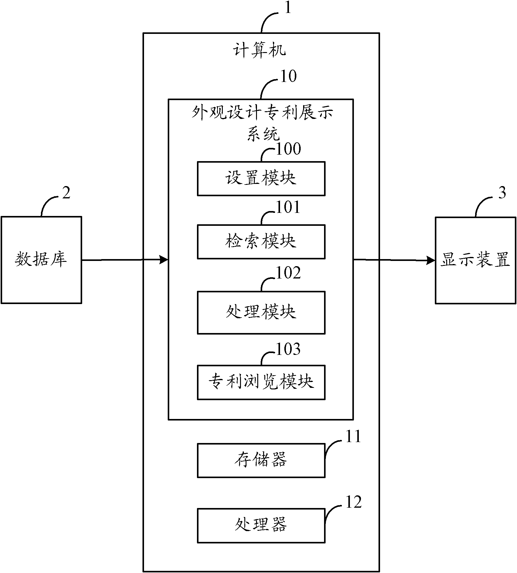 Design patent display system and method