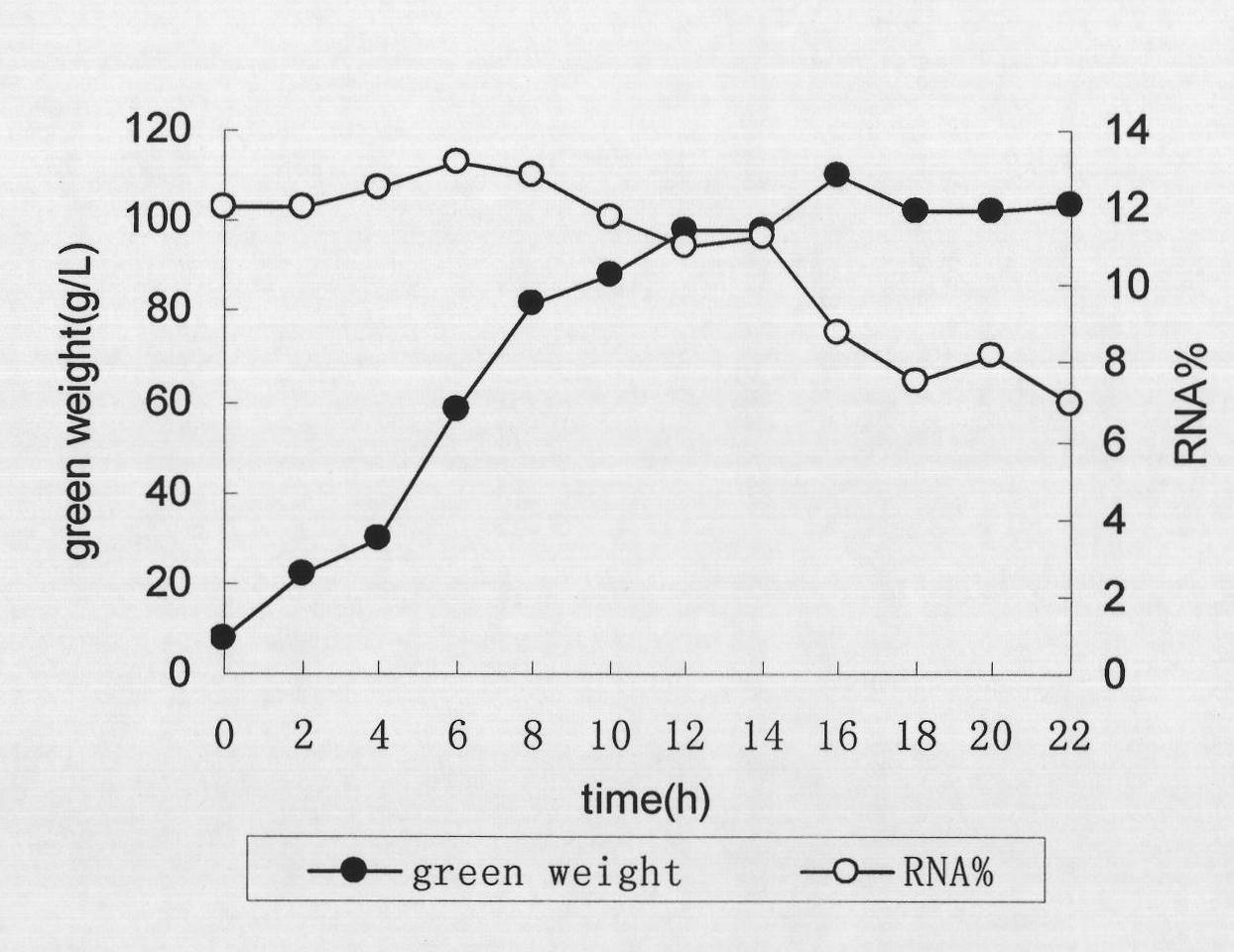 Candidatropicalis for producing ribonucleic acid with high yield and application thereof