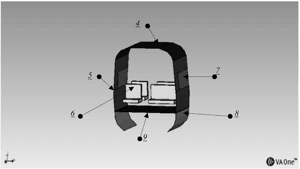 Method for predicting psychoacoustic parameters in high-speed train based on statistical energy flow analysis