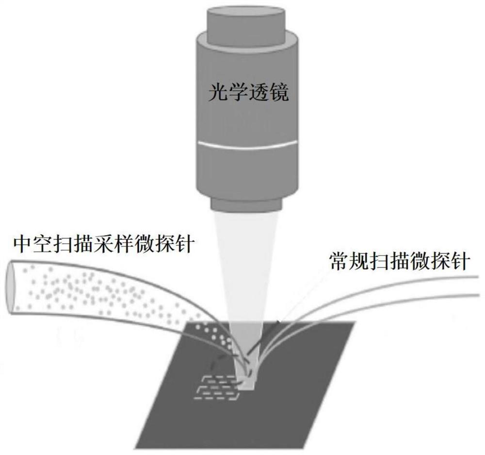 Scanning chemical reaction microscopic imaging method and application