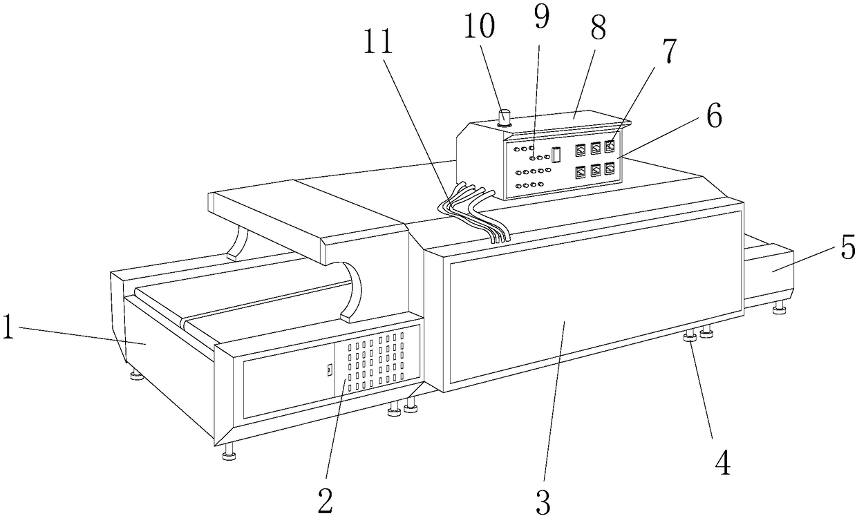 Intermittent drying device for automobile accessories