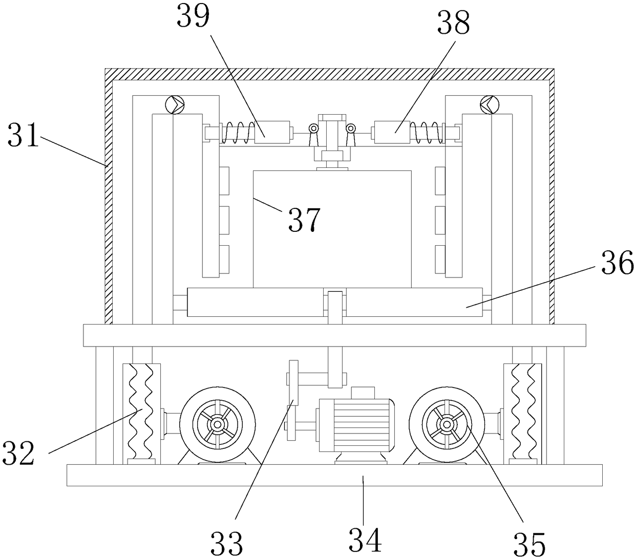 Intermittent drying device for automobile accessories