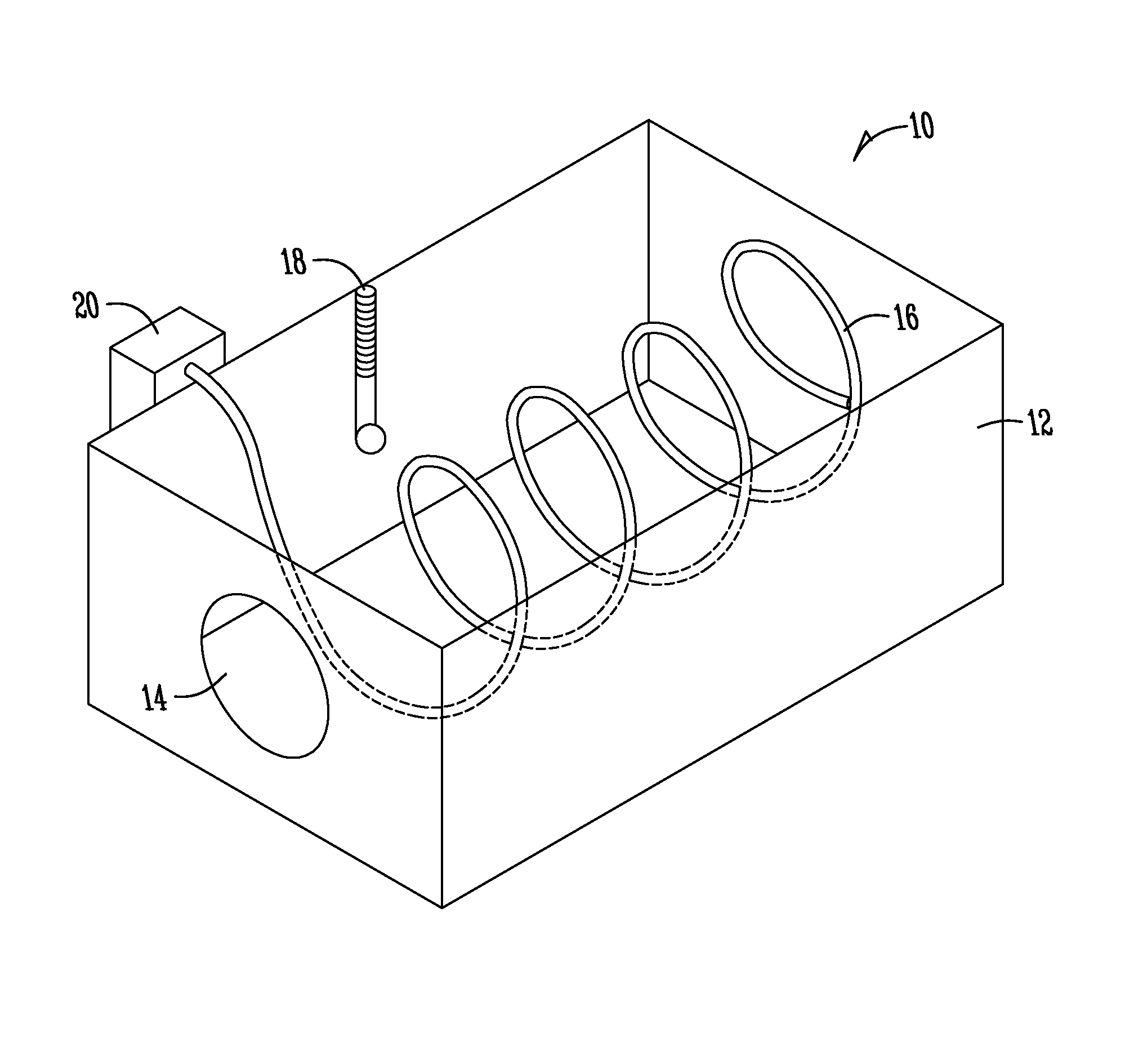 Temperature sensing within an underground structure to determine liner cure schedule