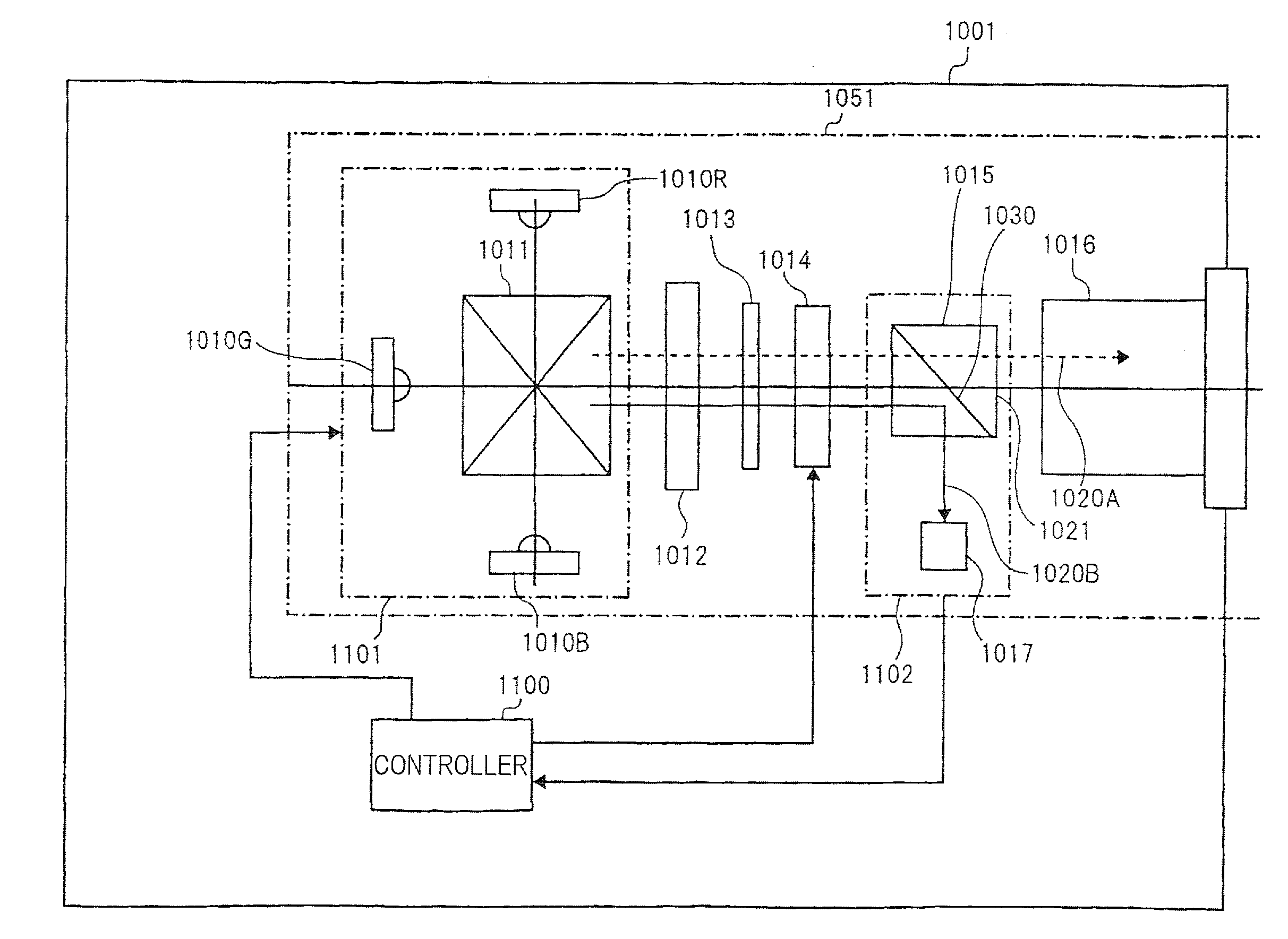 Projection display device