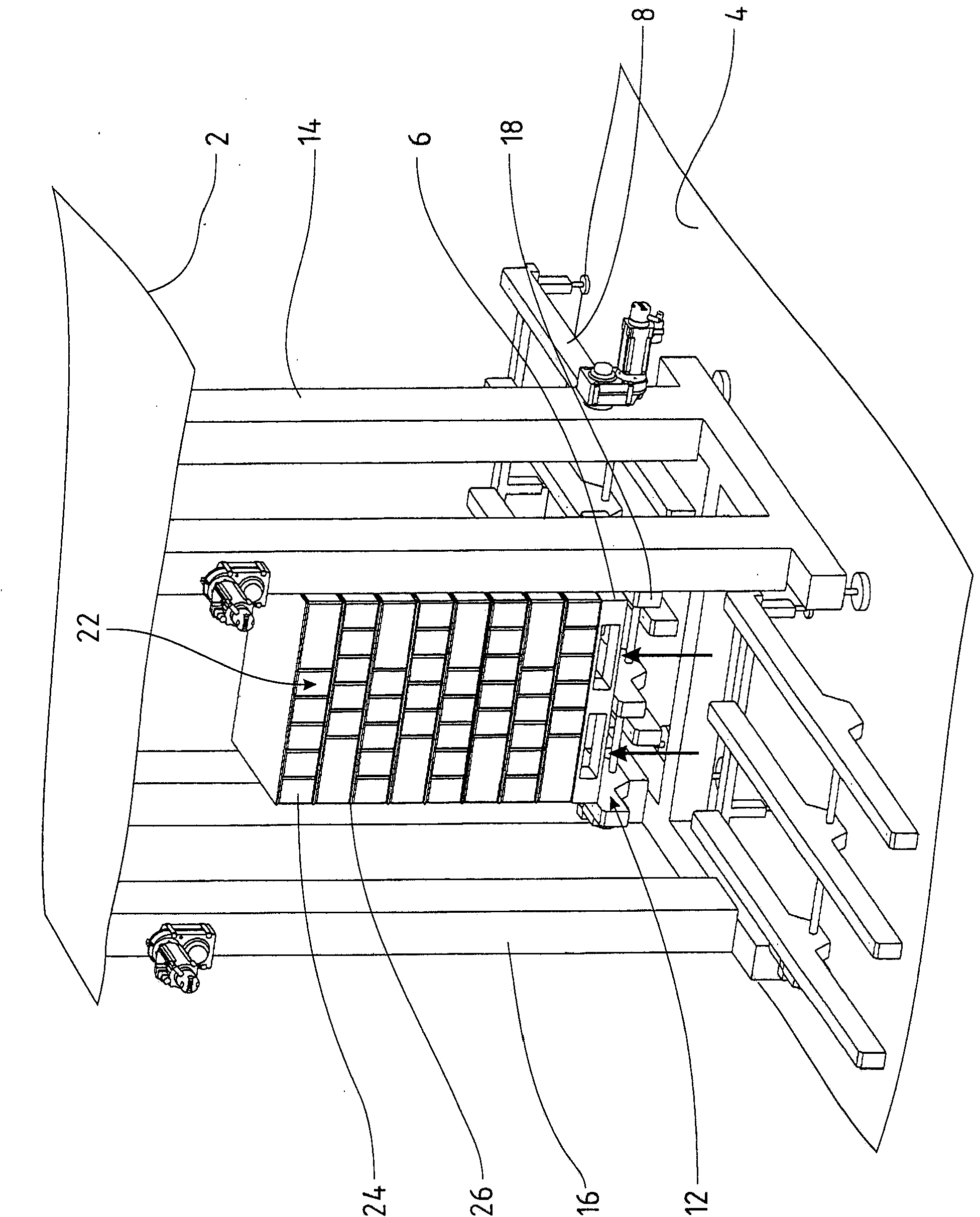 Depalletizing system and removal unit