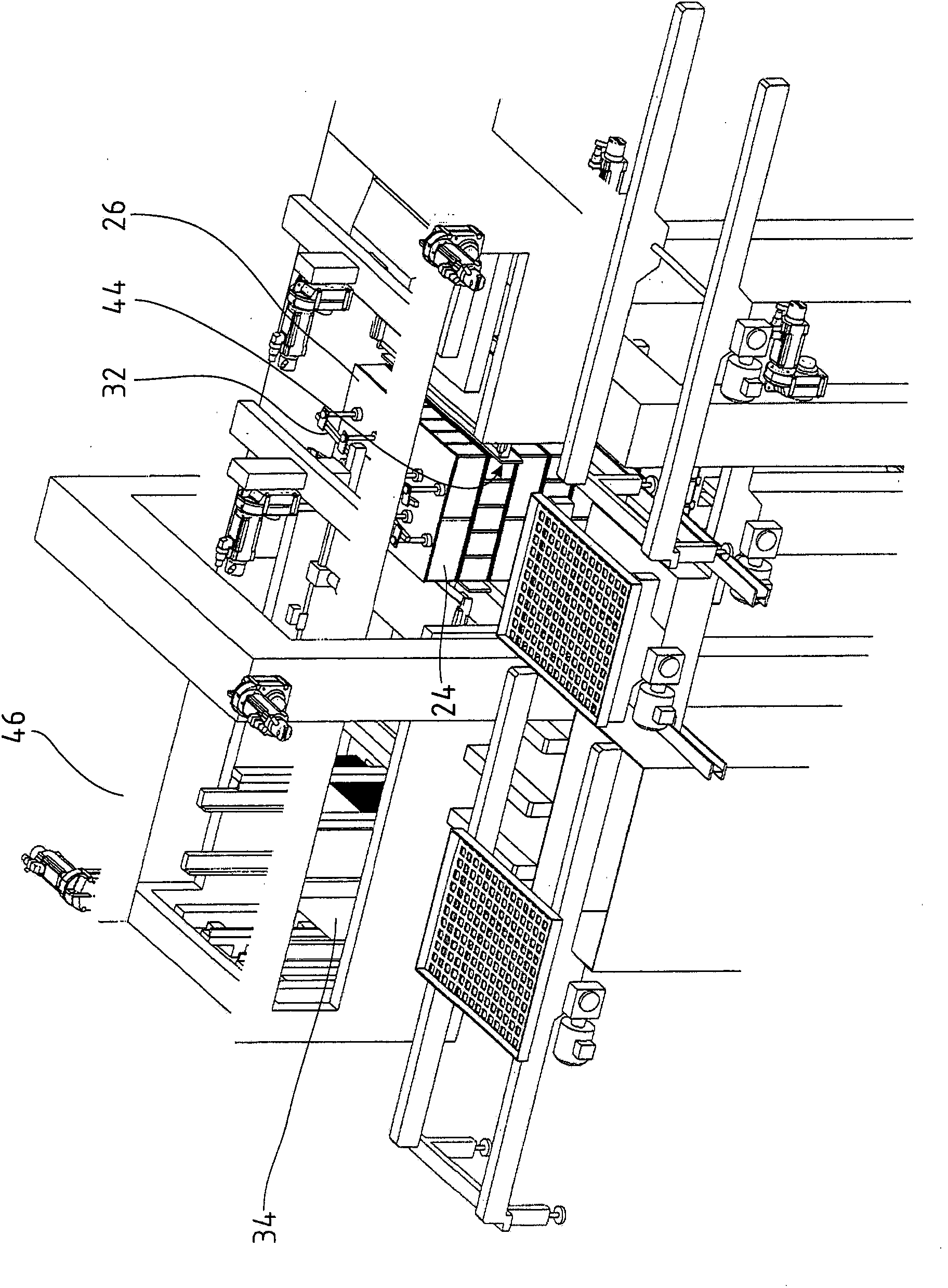 Depalletizing system and removal unit