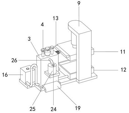 A mold manufacturing device and method with environmental protection cooling function