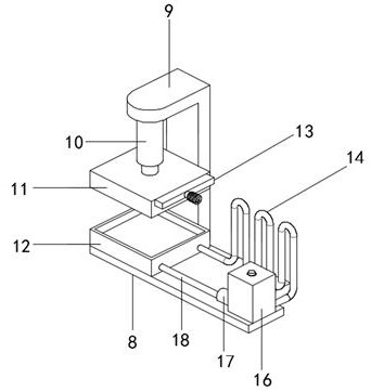 A mold manufacturing device and method with environmental protection cooling function