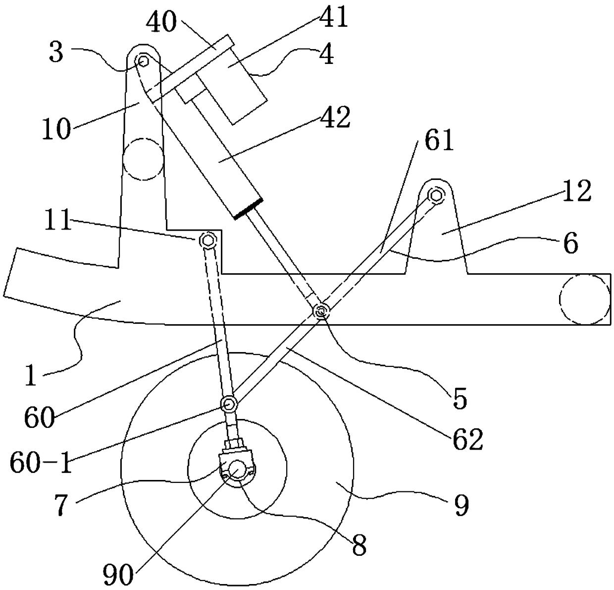 Automobile spare tire storage mechanism