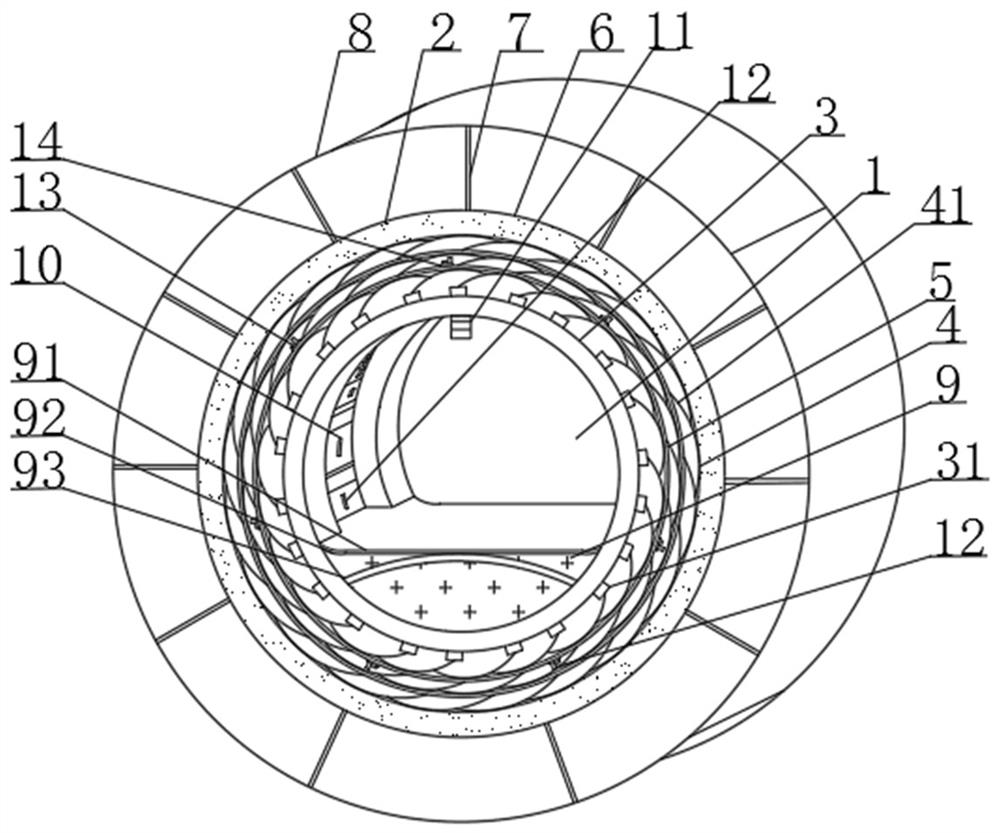 Rock burst pressure relief and danger relief method