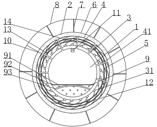 Rock burst pressure relief and danger relief method