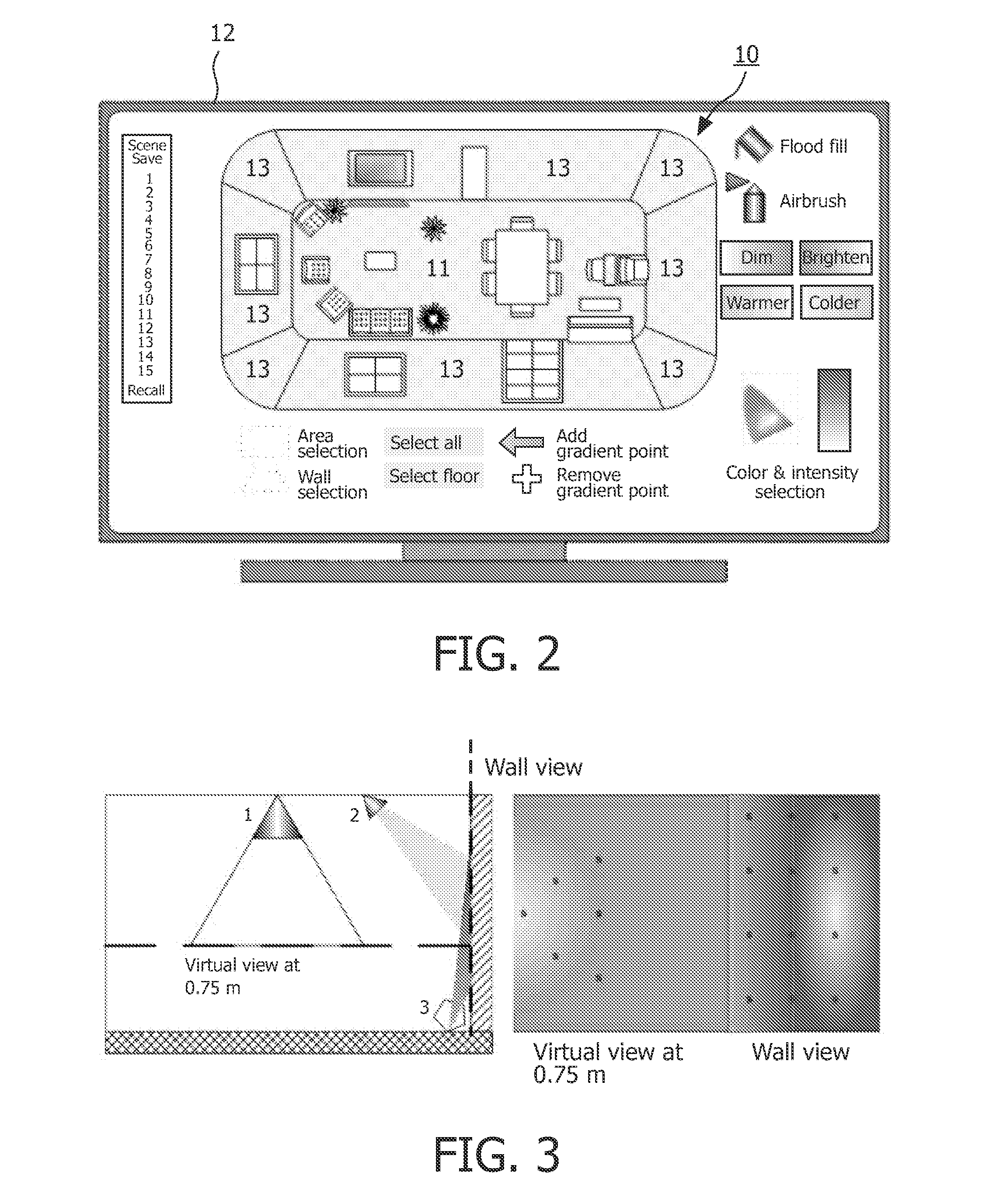 Method and computer implemented apparatus for controlling a lighting infrastructure