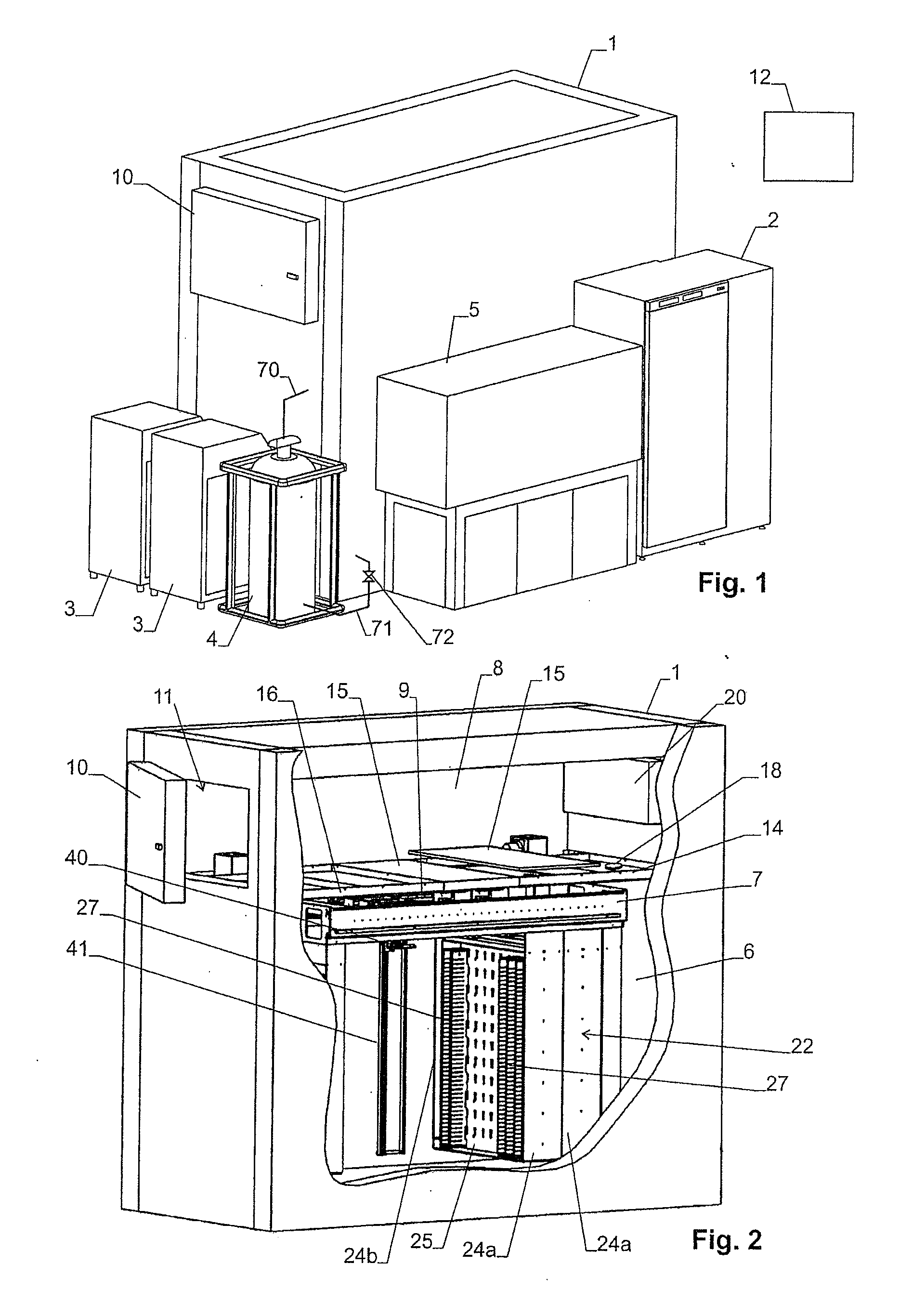 Low-temperature automated storage for laboratory samples with automated access