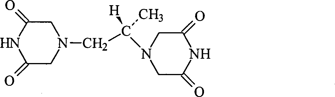 Dexrazoxane freezing-dried powder injection and preparation method thereof