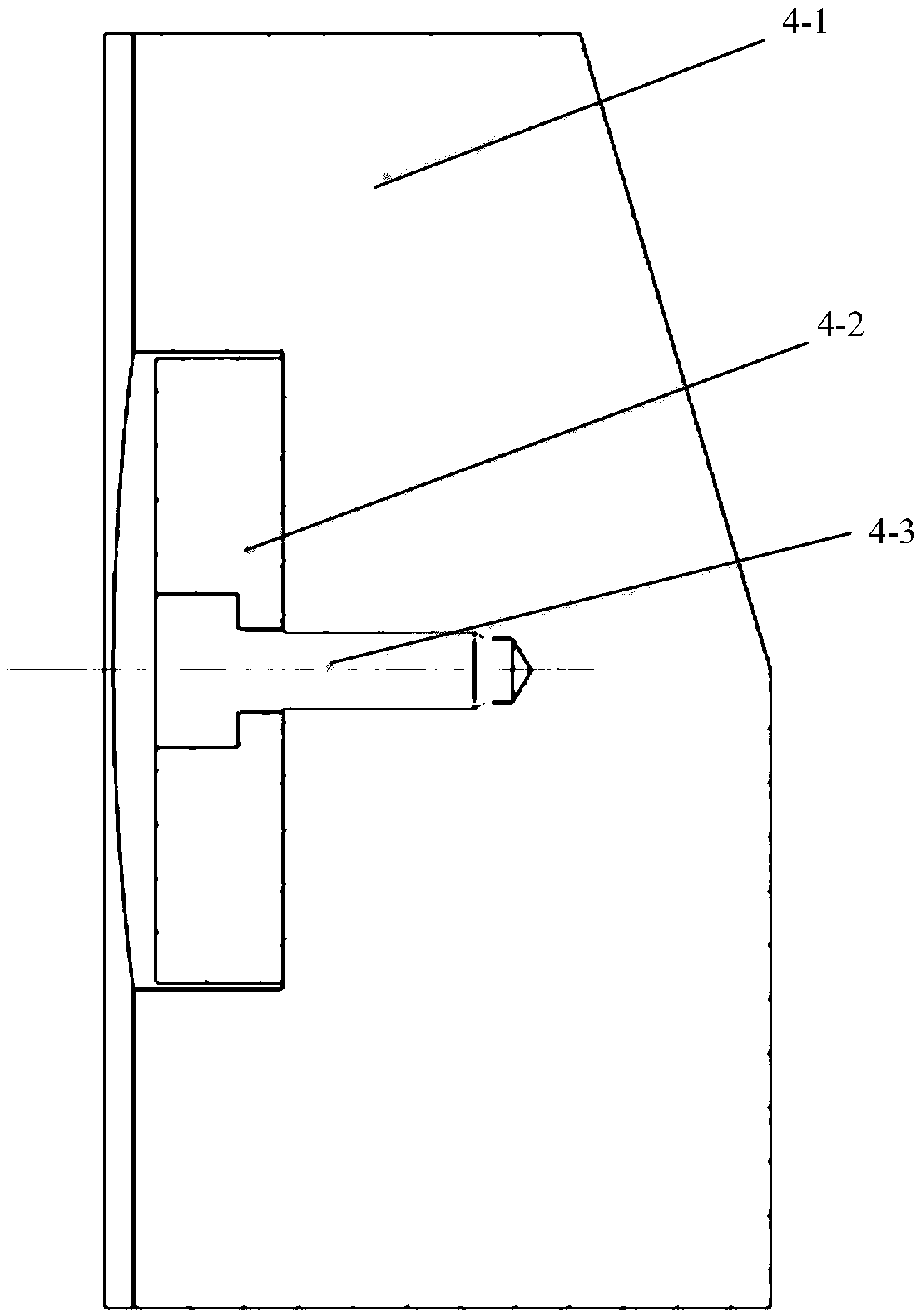 Large-aperture main lens lifting mechanism