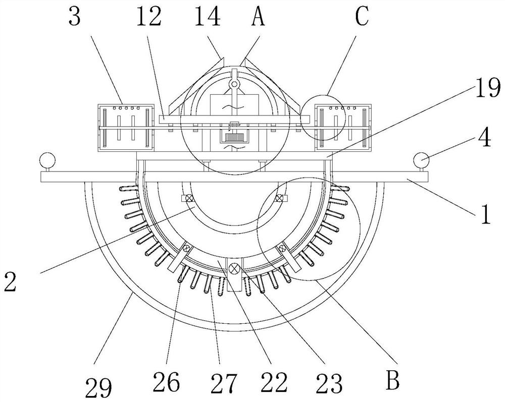 An outdoor water pollution control and restoration device based on solar energy technology